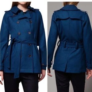 Blue wool coat from Anthropologie